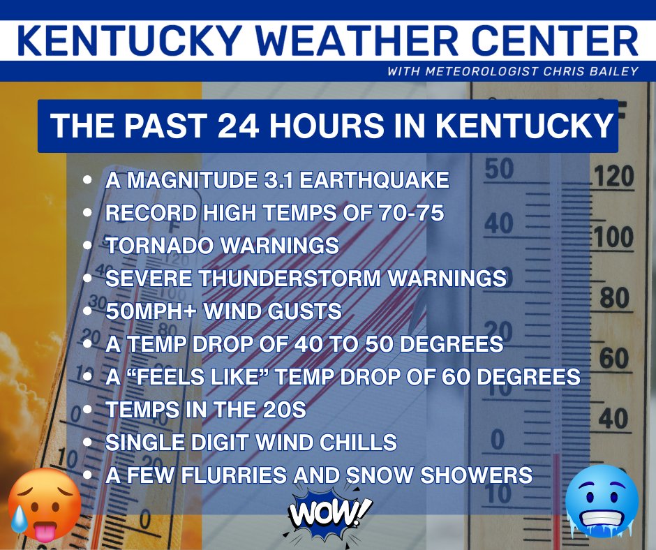 The past 24 hours in Kentucky have been absolutely nuts. What time can we expect the locust? #kywx