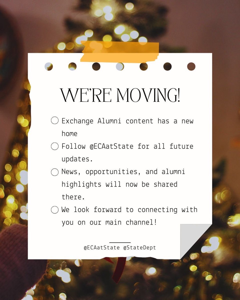 Exchange Alumni tweet media