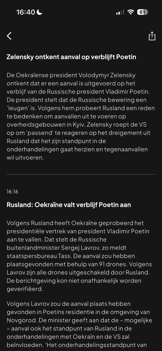 Rusland zoekt een uitweg uit de vredesonderhandelingen, zo’n smerig regime aldaar, het was wachten op deze door henzelf bedachte leugen. We gaan nog heel veel zware jaren tegemoet door Rusland. Bron BNR.