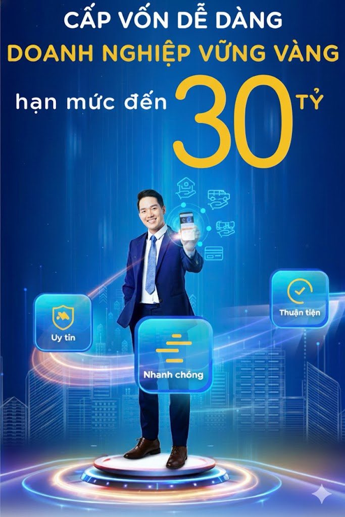 GIẢI PHÁP VỐN TÍN CHẤP CHO DOANH NGHIỆP TOÀN QUỐC 🚀

💼 VAY TÍN CHẤP DOANH NGHIỆP – HẠN MỨC LÊN ĐẾN 150 TỶ
❌ KHÔNG CẦN THẾ CHẤP TÀI SẢN
⚡ HỒ SƠ ĐƠN GIẢN – XÉT DUYỆT NHANH

🔹 Hỗ trợ doanh nghiệp lớn – vừa – nhỏ
🔹 Đặc biệt đồng hành vốn cho doanh