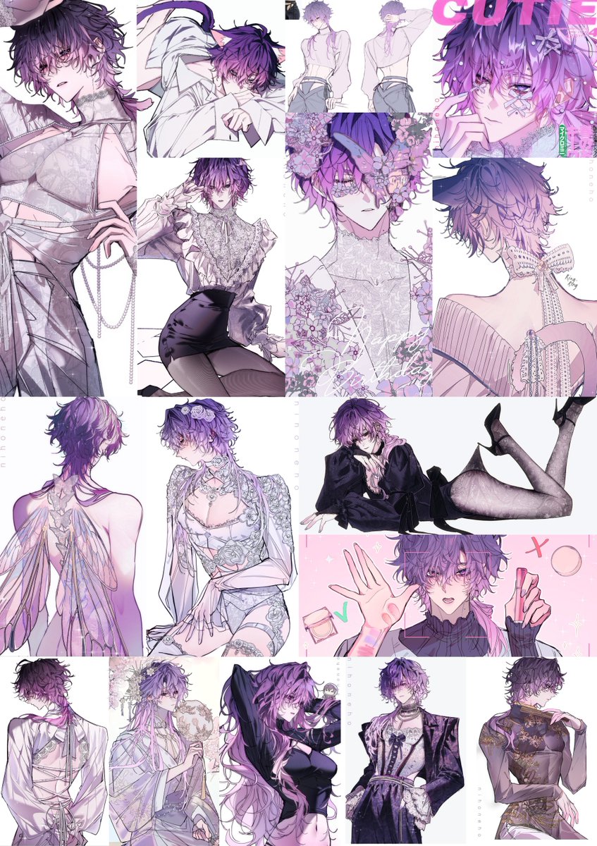 nihoneho's tweet photo. All the Uki art I made in 2025 (˶˃ ᵕ ˂˶)💜

I'll draw even more in 2026!! https://t.co/hHa7rv1Pt0