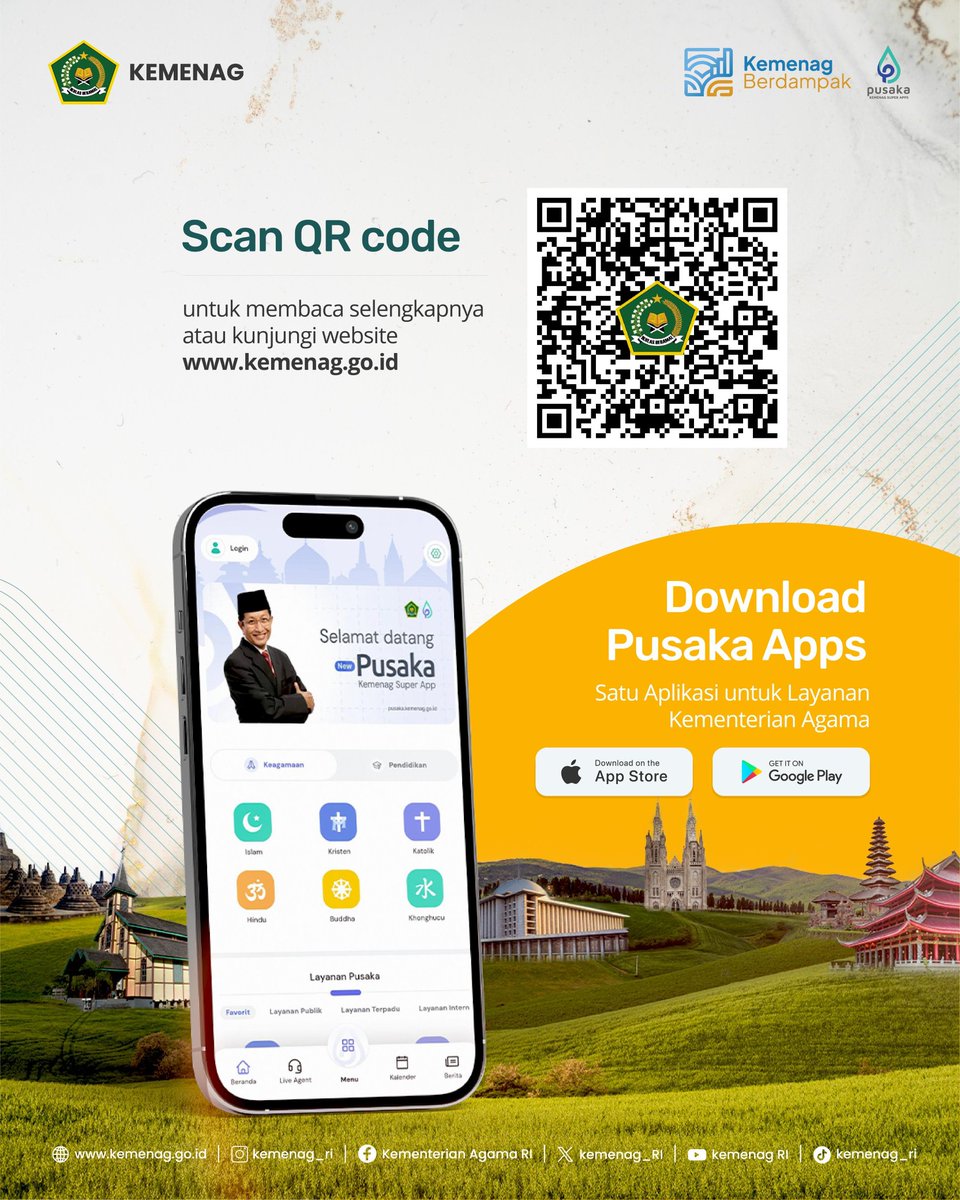 Kemenag_RI's tweet photo. Memahami pentingnya Tatwa (filosofi) dan Tata Susila (etika) dalam kehidupan. Dengan landasan etika yang baik, kita mengasah kemampuan wiweka untuk membedakan yang benar dan salah demi keharmonisan bersama.

Selengkapnya: https://t.co/7248CTRzHO

#Kemenag  #TriParartha #Wiweka https://t.co/HVaFOiPnlR