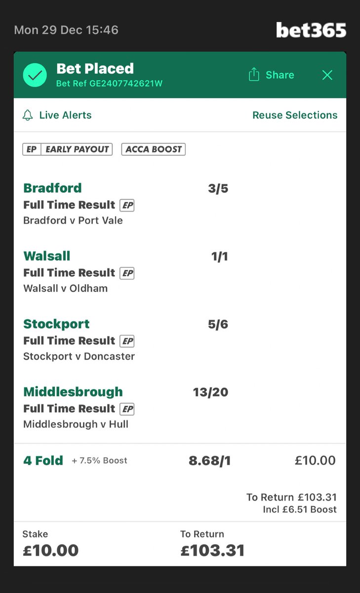 Add To Your Bet Slip - bet365.com/s/r/T77gz ⁦<a href="/garydoc777/">Gary Doc</a>⁩