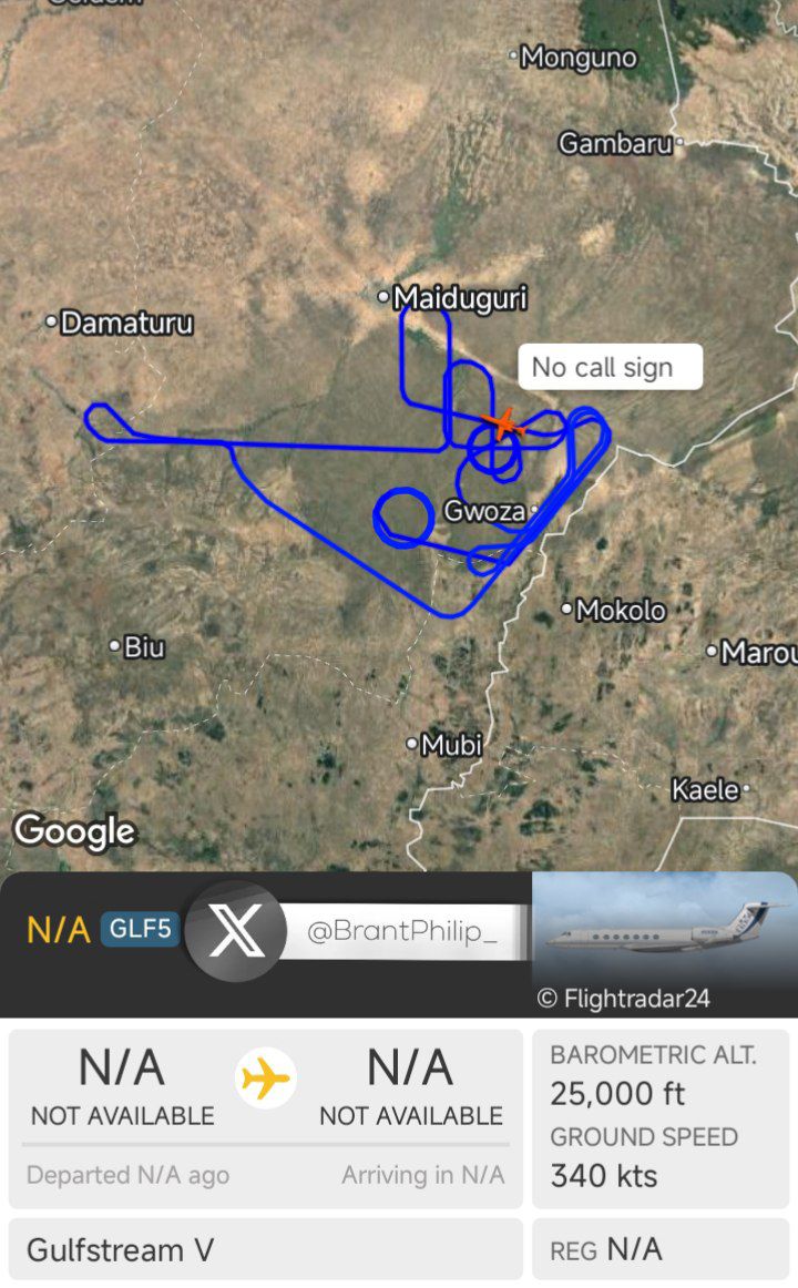 The United States conducted ISR operations today over ISWAP positions in the Sambisa forest, al-Faruq (Timbuktu Triangle) and near the Mandara Mountains under JAS along the Cameroonian border.