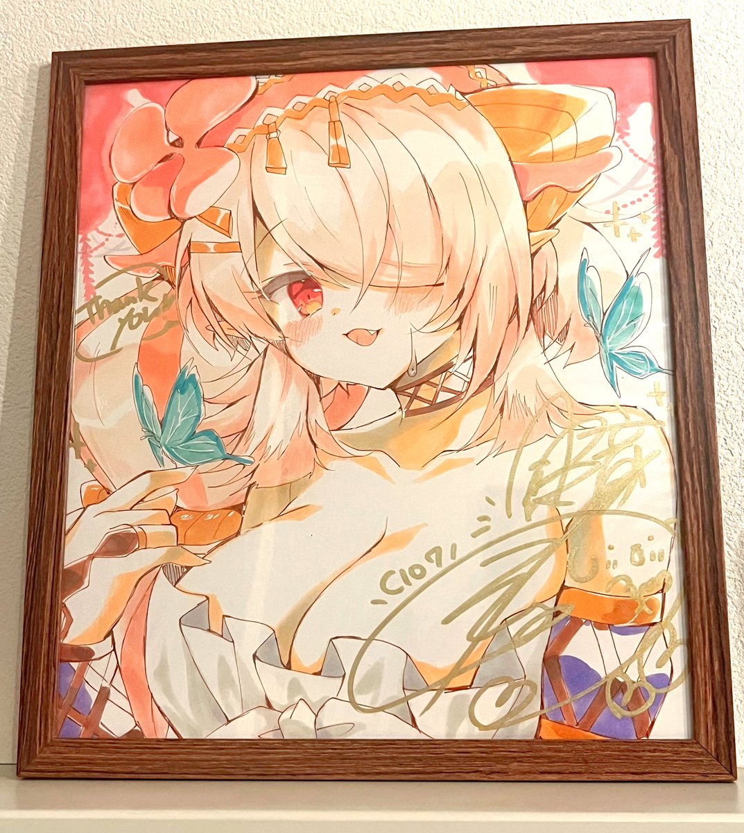 #C107 冬コミ1日目色紙まとめ✒️
❤️1枚目💜抽選用色紙
ホワイトラビット、チェシャ
🩷2〜3枚目🤍頒布用色紙(大)
ホワイトラビット、シトリスの蟲惑魔
💛4枚目🖤頒布用色紙(小)
ドーマウス、モニカ
です!よろしくお願いします!! 