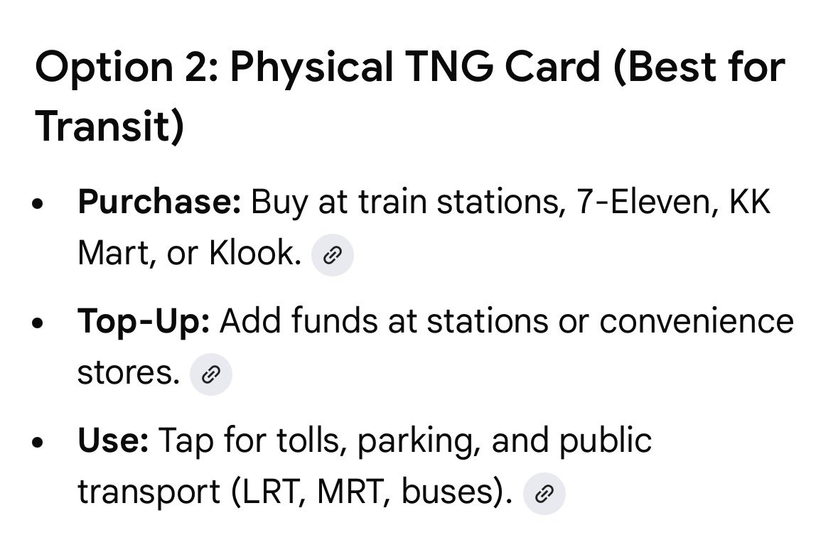 for foreigner mydays visiting kl next month for #day6inkl, i highly recommend purchasing tng cards if ure aiming to go to axiata arena by public transportation (lrt) 

you can buy the physical cards at places shown below. major stations (like kl sentral) would have stocks i