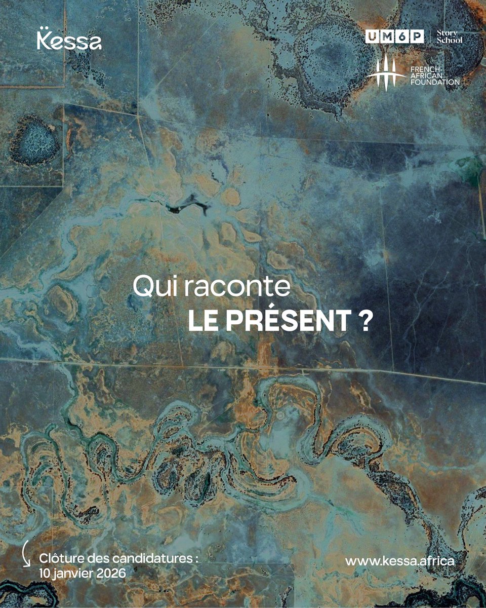 Chaque époque a son histoire comme chaque histoire a son narrateur.

Pendant la semaine immersive au sein de <a href="/UM6PStorySchool/">UM6P - Story School</a> à Rabat, les ateliers couvriront des domaines clés pour l'innovation narrative.

📅 Deadline 10 janvier 2026 
🔗 kessa.africa