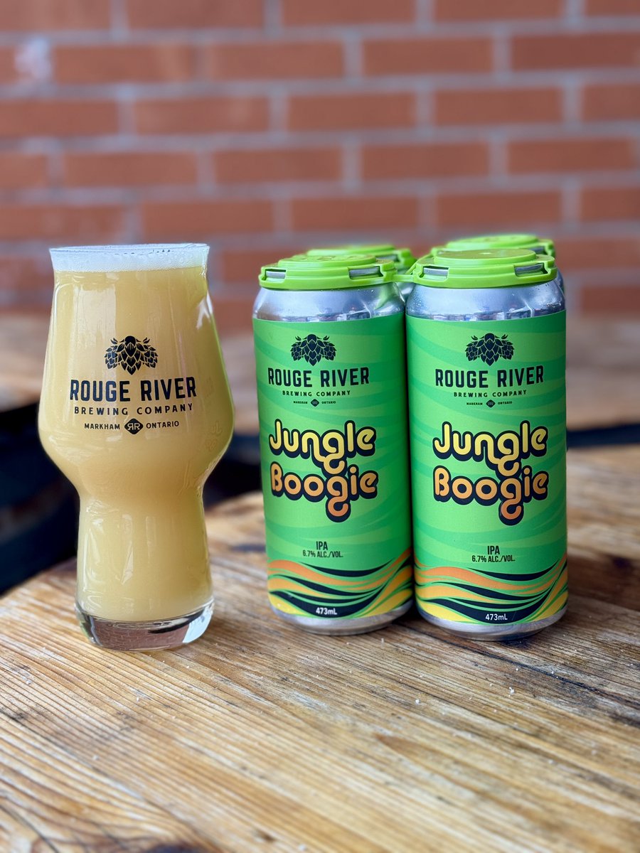 RougeRiverBrew's tweet photo. Jungle Boogie IPA now available! Hopped with Motueka and Peacharine. Two hops we’re very excited to get our hands on and combine for the first time! https://t.co/erNYfSiKV3