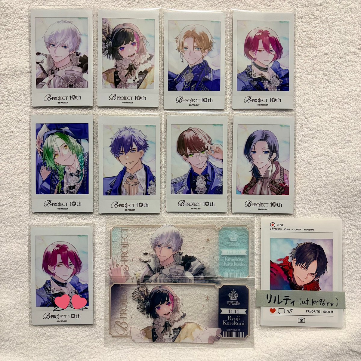 交換】B-PROJECT Bプロ 10th Anniversary 10周年 チェキ チケット風