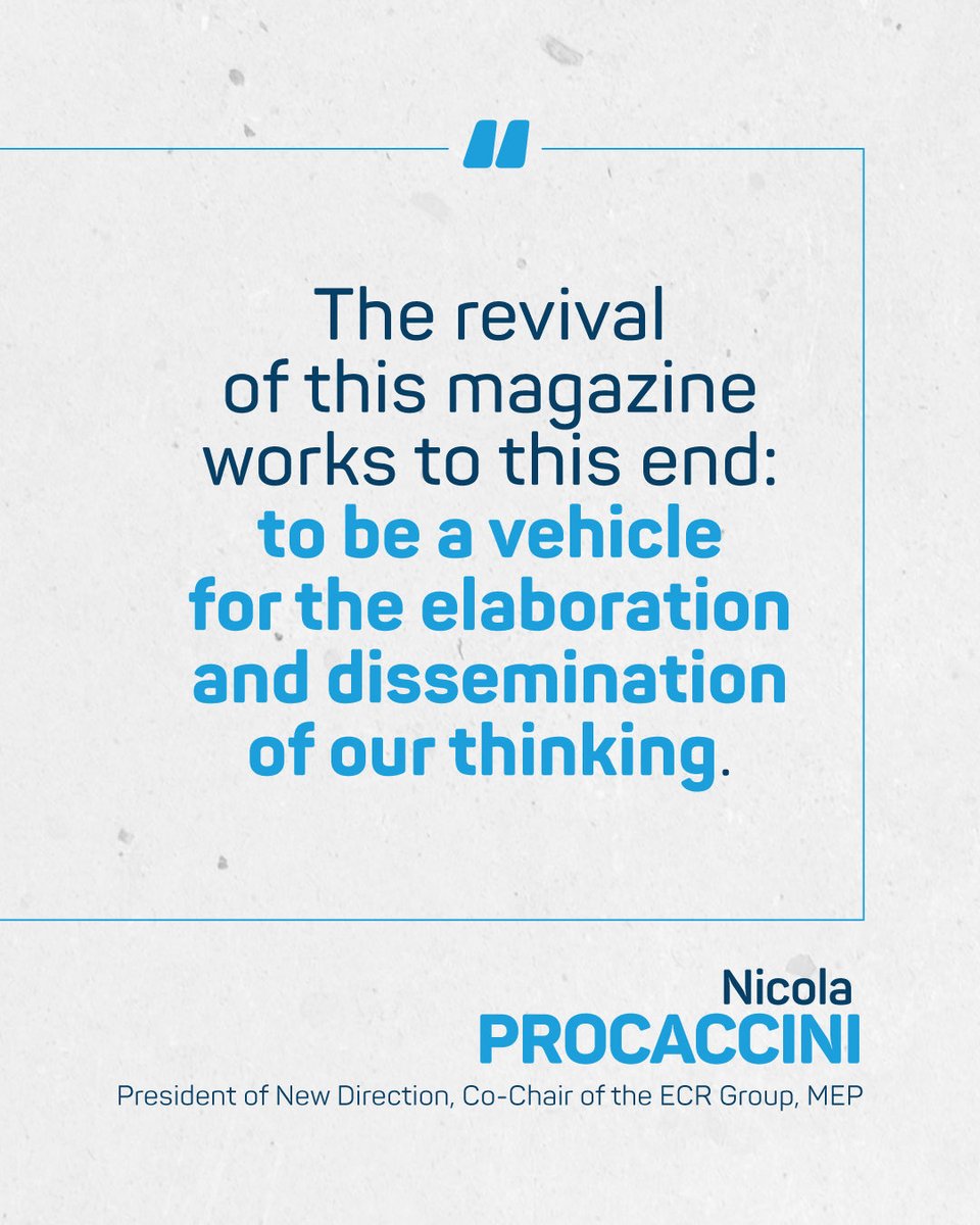 NDConservatism's tweet photo. Guiding Conservatism” is the magazine that brings together stories, reflections, and debates, offering an in-depth look at our community and the values that shape New Direction’s identity.
You can download it from our official website. https://t.co/nXEHjyg6zc