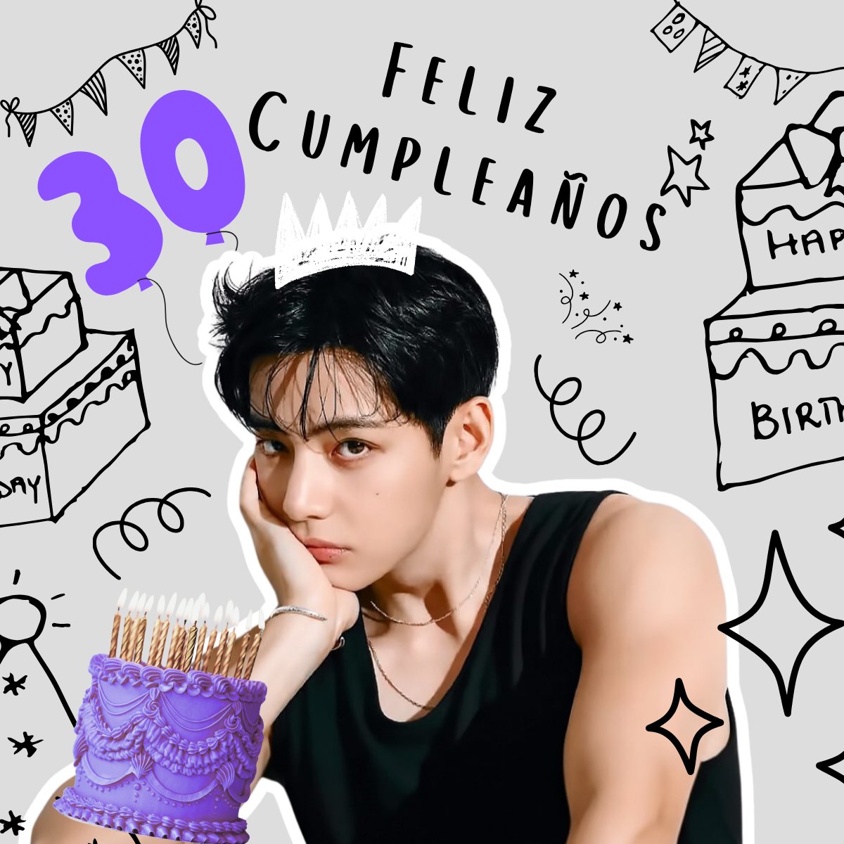 Estas son las mañanitas que cantamos para V 💜

Compártenos tu canción favorita de Taehyung o BTS...