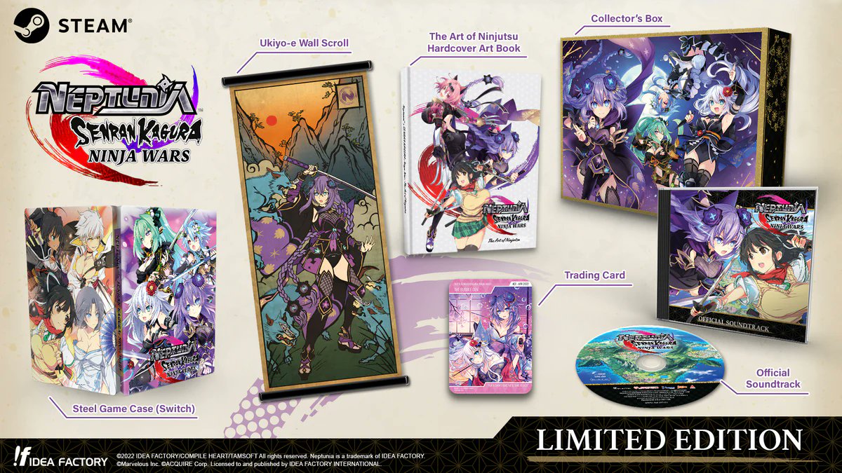 IdeaFactoryIntl's tweet image. Got a friend who's a huge Nep fan?

Why not grab some merch before the IFI Online Store Holiday Sale ends?

Top Nep Pudding Figure ➡️$99.99
Neptunia Virtual Stars Limited Edition ➡️$39.99
Neptunia Riders VS Dogoos Magazine Edition ➡️$49.99
+ so much more!