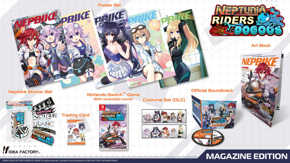 IdeaFactoryIntl's tweet image. Got a friend who's a huge Nep fan?

Why not grab some merch before the IFI Online Store Holiday Sale ends?

Top Nep Pudding Figure ➡️$99.99
Neptunia Virtual Stars Limited Edition ➡️$39.99
Neptunia Riders VS Dogoos Magazine Edition ➡️$49.99
+ so much more!