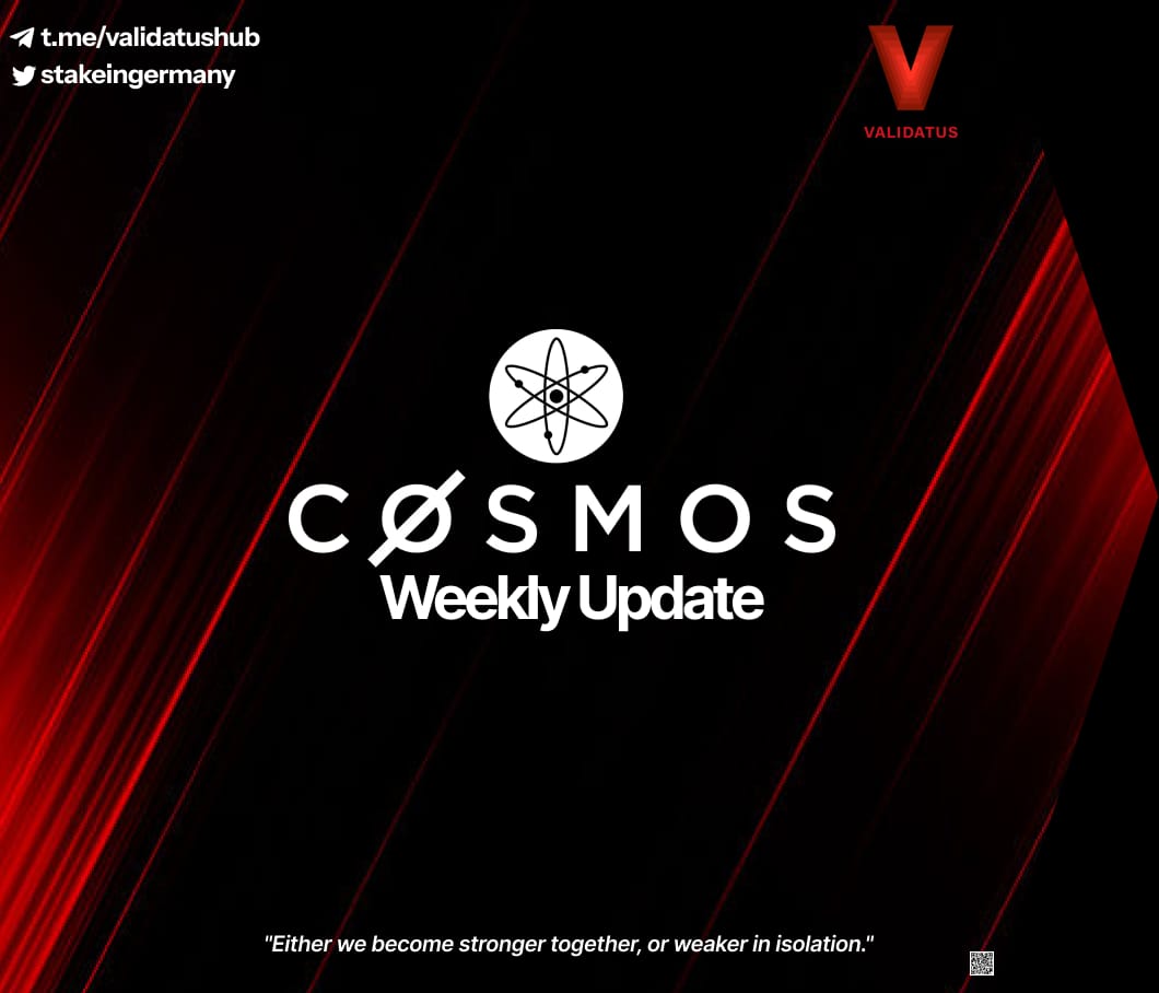 stakeingermany's tweet photo. Missed important updates on the CosmosEcosystem❓

Here's Week 52  (#CW52) #CosmosRecap with Validatus ⚛️

Stay updated with the latest Web3 developments! 💯🧵

(1/6) https://t.co/HxlNPEb9y9