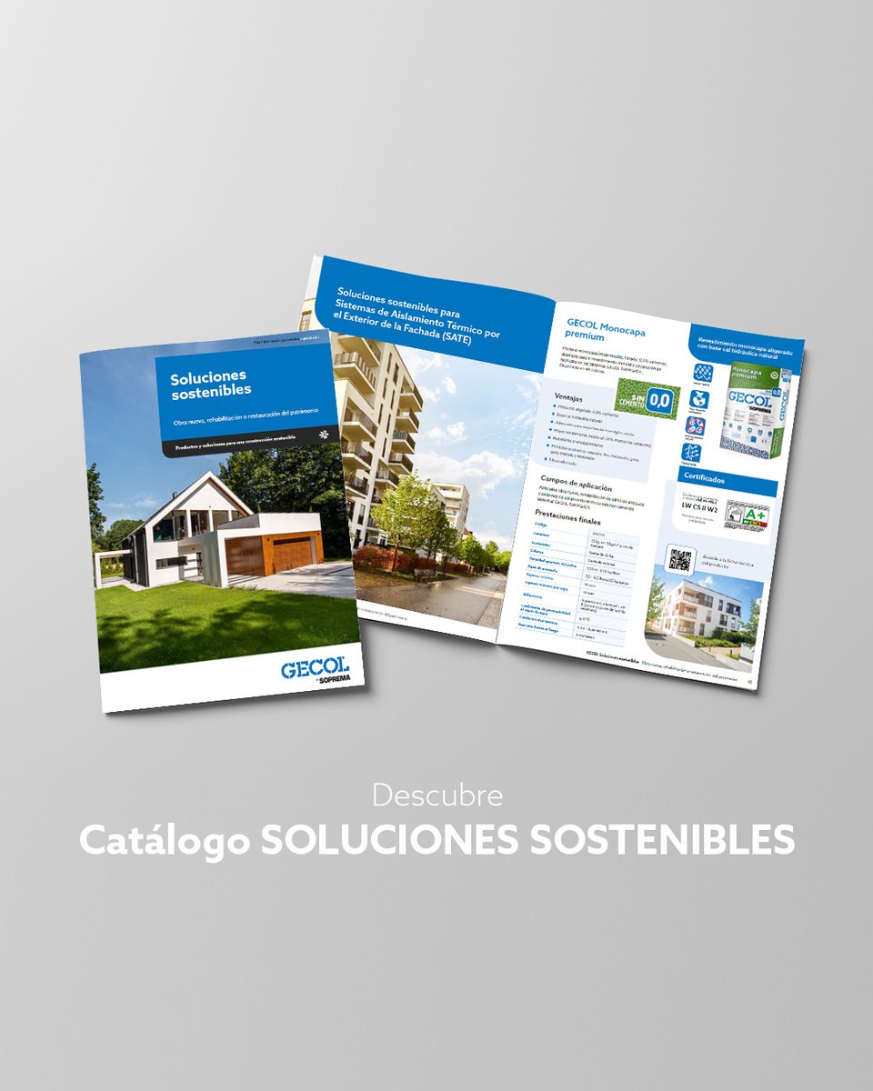 ¡Nuevo catálogo de Soluciones Sostenibles! 🌿

¿Buscas materiales que aporten a una construcción más responsable? En GECOL presentamos este nuevo catálogo, en el que recogemos nuestros productos y sistemas más respetuosos con el medio ambiente.

ow.ly/TWEJ50WvXK8