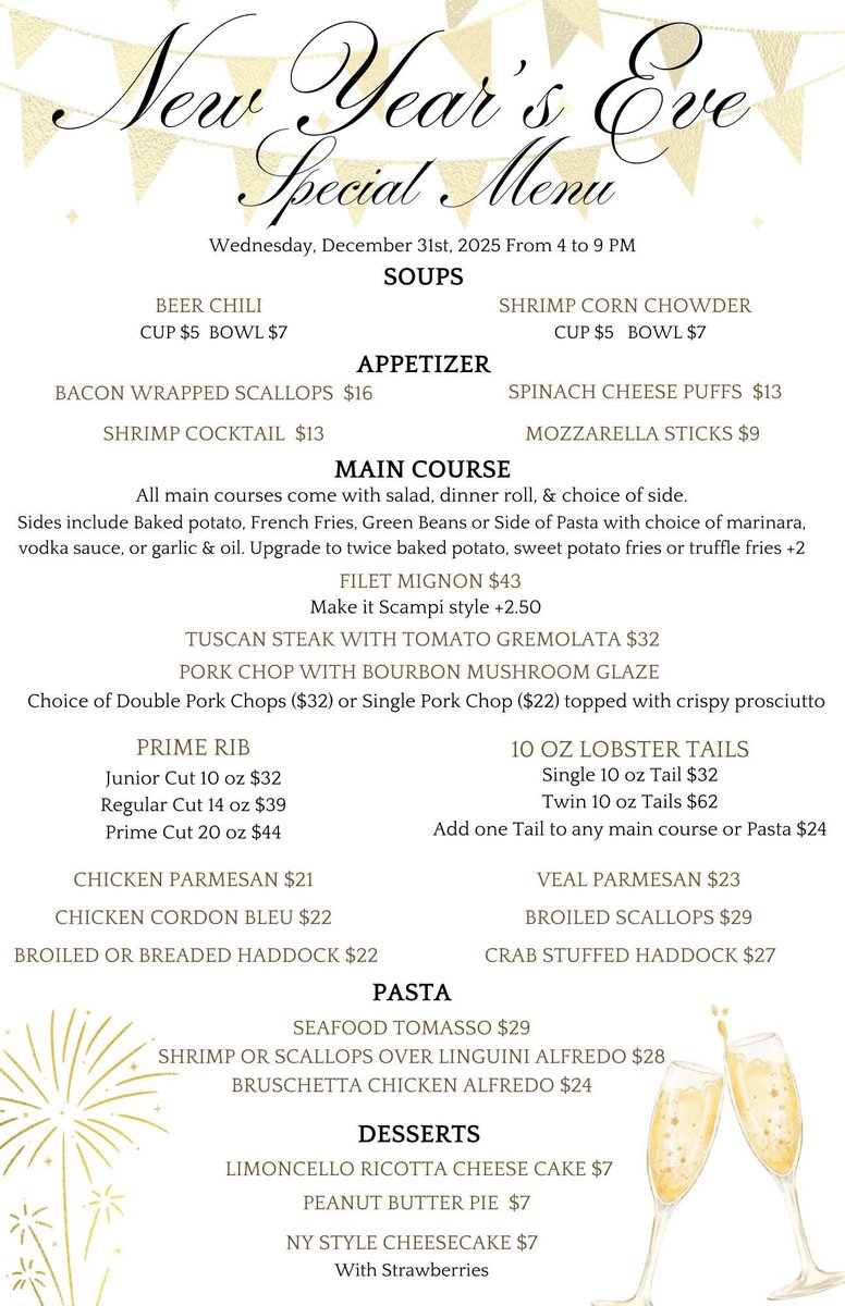 RodneyStrange's tweet image. Celebrate New Year's Eve with a delicious dinner at Tomasso's Restaurant in County Road 60 in Chemung.
Another wonderful restaurant in the new 15th legislative district!