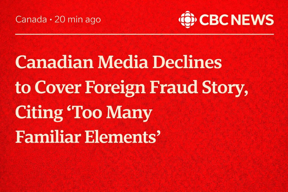 SatireSquadHQ's tweet image. 𝐂𝐫𝐢𝐭𝐢𝐜𝐬 𝐒𝐚𝐲 𝐂𝐚𝐧𝐚𝐝𝐢𝐚𝐧 𝐌𝐞𝐝𝐢𝐚 𝐀𝐯𝐨𝐢𝐝𝐬 𝐒𝐨𝐦𝐚𝐥𝐢 𝐔𝐒 𝐆𝐨𝐯𝐞𝐫𝐧𝐦𝐞𝐧𝐭 𝐏𝐫𝐨𝐠𝐫𝐚𝐦 𝐅𝐫𝐚𝐮𝐝 𝐒𝐭𝐨𝐫𝐲 𝐭𝐨 𝐋𝐢𝐦𝐢𝐭 𝐒𝐜𝐫𝐮𝐭𝐢𝐧𝐲 𝐚𝐭 𝐇𝐨𝐦𝐞.

TORONTO — Canadian media outlets confirmed Tuesday they would not be covering a major…