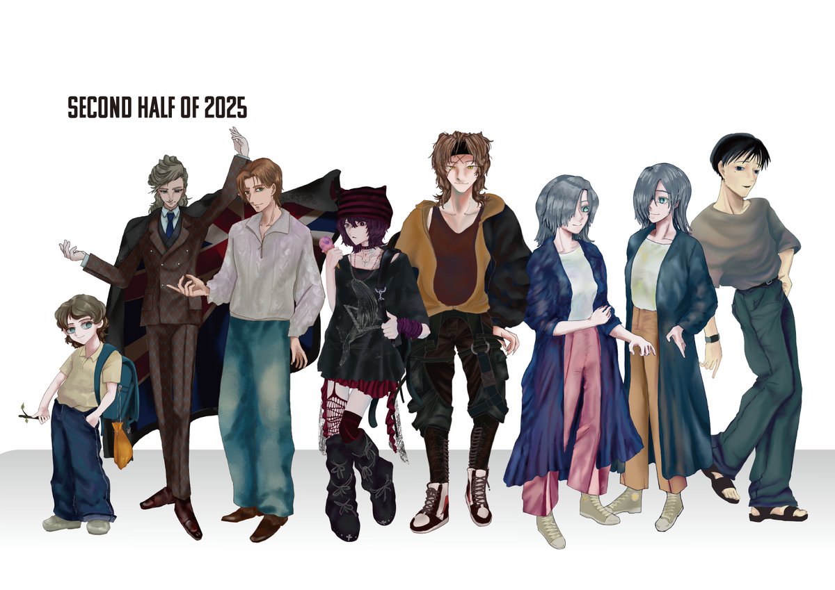 DAMIs_DAMAs's tweet photo. 2025年下半期立ち絵！#だま探 https://t.co/495smjsHSL