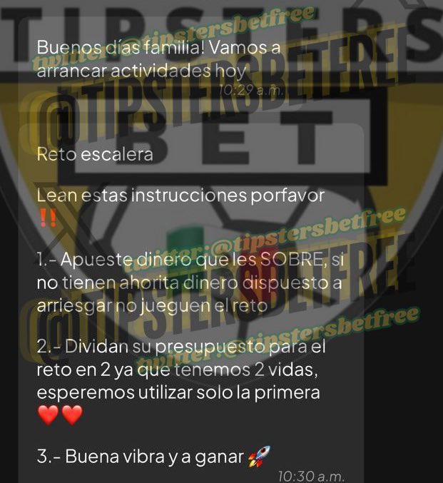 TipstersBetFree's tweet image. +1 ❤️ y les suelto el reto escalera de IluminatiPicks 🔥