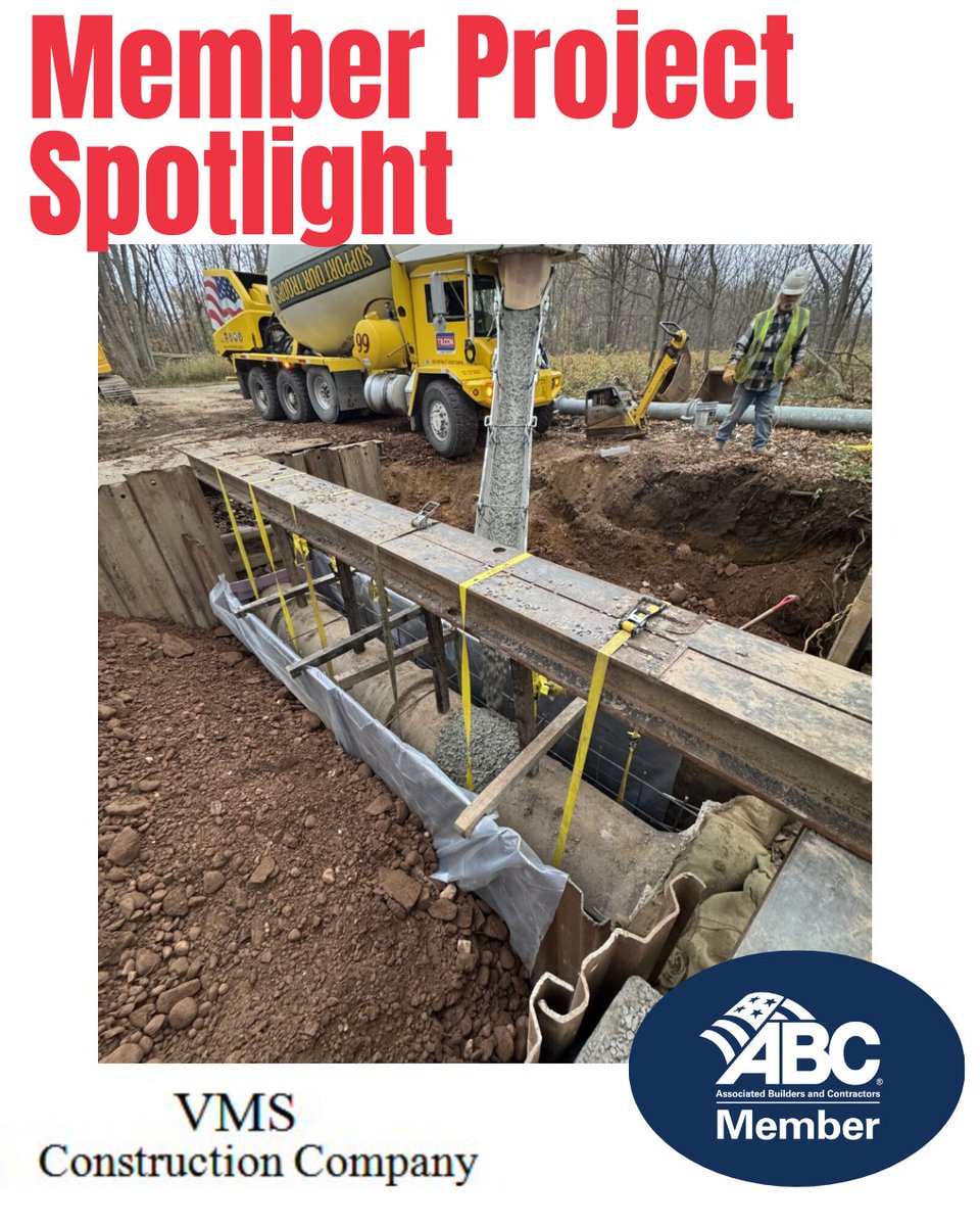 Spotlight: VMS Construction Company

VMS completed the encasement of 40 feet of 24” RCP sanitary sewer main to protect critical infrastructure near a brook crossing and within the CT River flood zone,  plus sealed a compromised joint for added reinforcement.

#ctabc