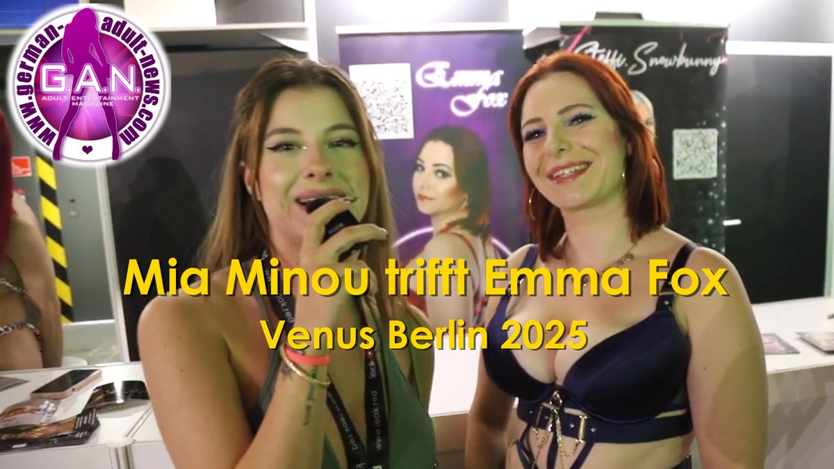 GermanAdultNews's tweet photo. 🎤 Auf der #VENUSBerlin 2025 spricht Mia Minou mit Emma Fox über Content Creation, Kamera-Arbeit &amp; Berliner Vibes.
👉 Jetzt das #Interview von @MiaMinouX mit @EmmaFox_live ansehen: https://t.co/DRxC9t41aM
#EmmaFox #GermanAdultNews #MiaMinou https://t.co/ELTCEy1ByI