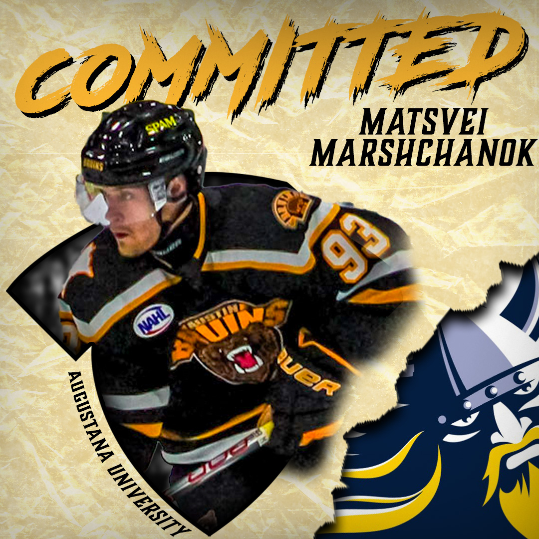 The Bruins are proud to announce that Matsvei Marshchanok has committed to continue his playing career at Augustana University!

Congratulations Matsvei!

Read more about it here: austinbruins.com/marshchanok-tw…

#BearWitness