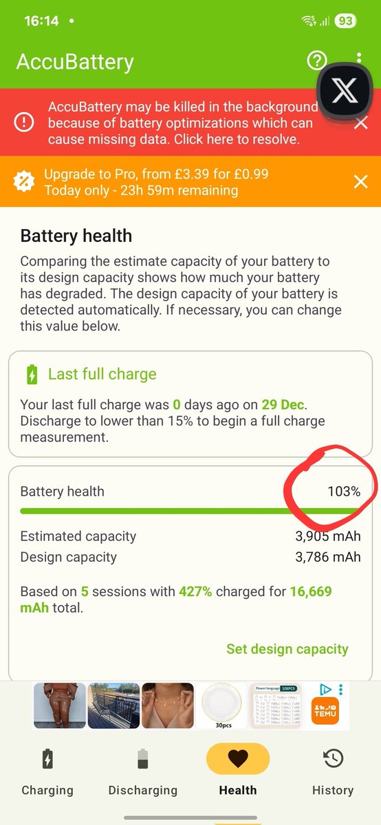 MKBHDExplained's tweet photo. @AnxiousHolly Pathetic, 103% on my s25 edge lol https://t.co/PWVdBgG09r