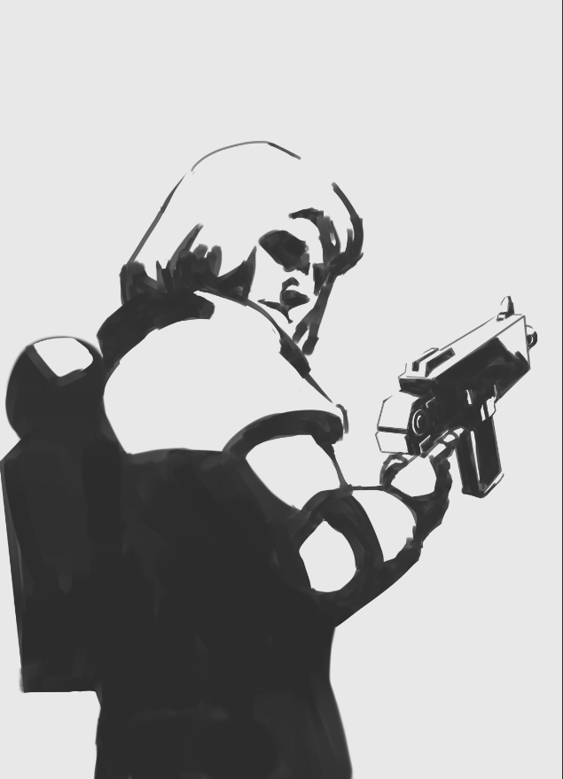 Adepta Sororitas WIP thumbnails – which direction should I take for the full piece?  
A:  
B:  
Reply with A or B (and why)!
 #Warhammer40k #AdeptaSororitas #WarhammerCommunity #SistersOfBattle #grimdark 

(Inspired by <a href="/missiah_xvi/">missiah.xvi ✍ comms open</a> using classical art for SOB pieces lol)