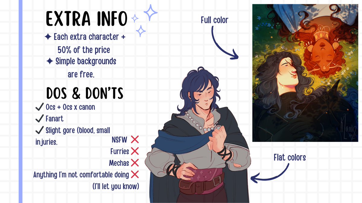 klamv__art's tweet image. ✨ COMMISSIONS OPEN

Hi!! I’m opening commissions until further notice !! Here’s the info, if you have any questions please let me know in dm or in the comments!!

Underneath are my T.O.S