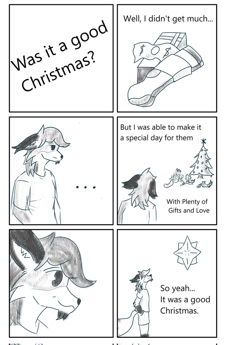 To be honest, my wife and I were surprised by how many gifts we were able to get our kids this year. with money being tight and everything else going on. we are thankful for the many secret Santa's and support from our family friends and church.