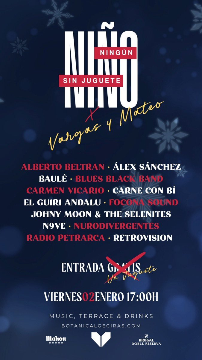 Este viernesss nos vemos en ‘Botanic Algeciras’ a partir de las 17h💫🎄👀