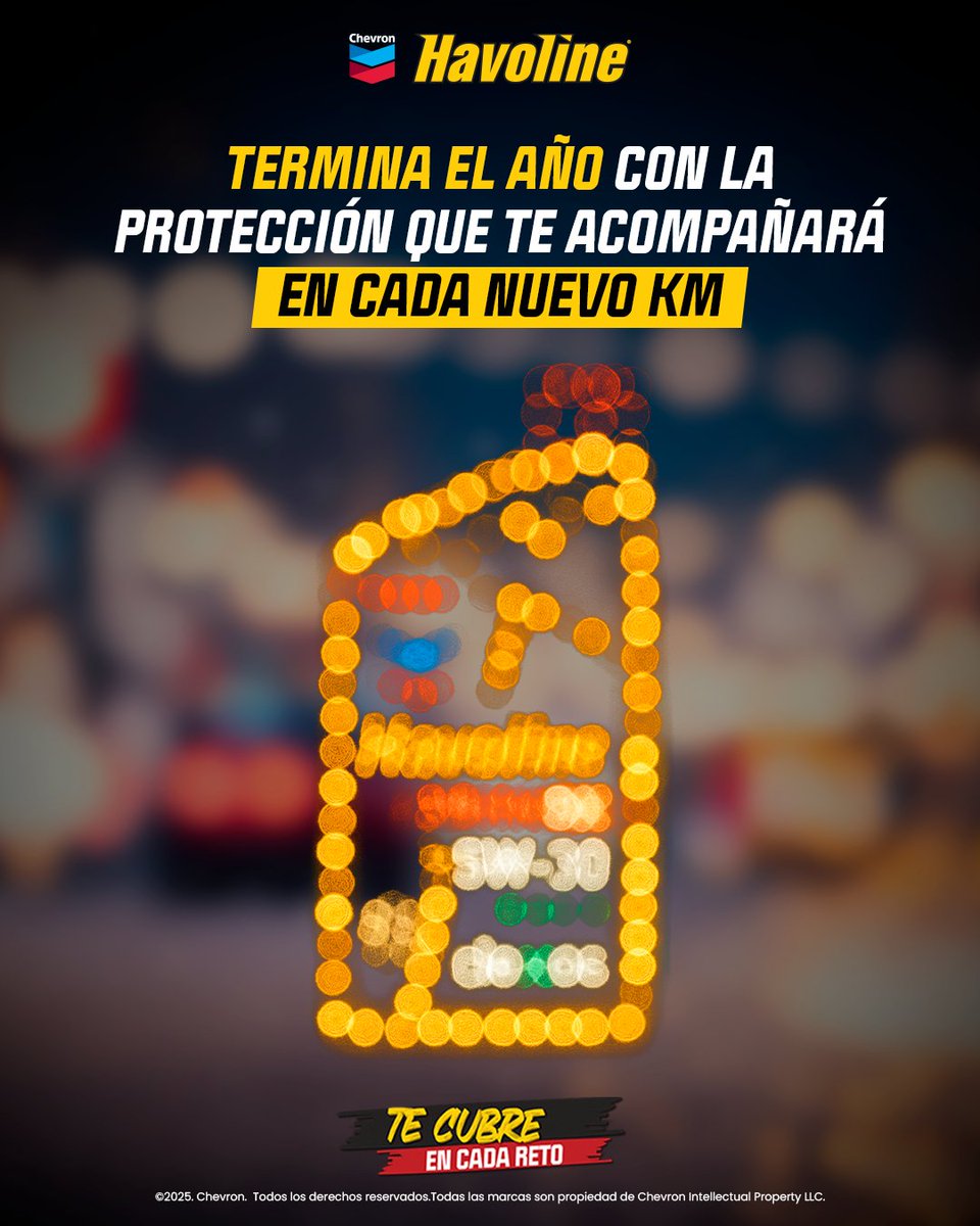 Un buen cierre se nota en cómo arrancas el siguiente viaje. 😎 Revisa tu aceite

#HavolineTeCubre
