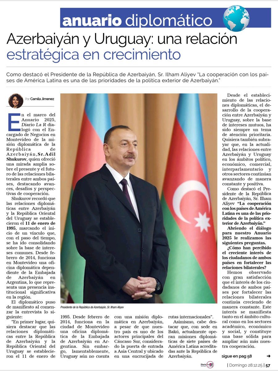 Embajada de Azerbaiyán en Uruguay tweet media