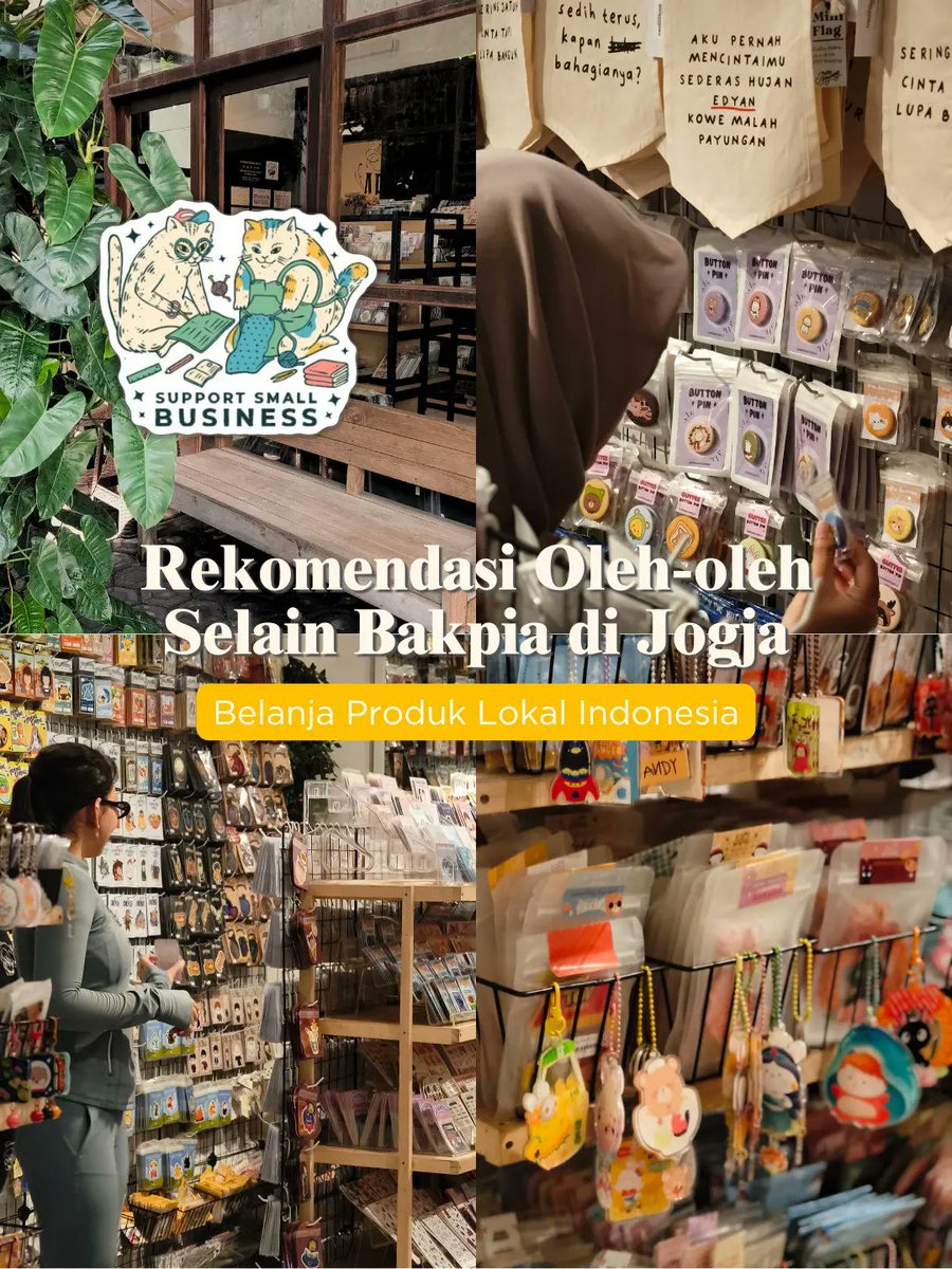 yasminfym's tweet photo. Mau kasih tau tempat beli oleh-oleh di Jogja bagian utara. Ada yang pernah ke sini? 😆

Cek rekomendasi produk lokal yang bisa ditemuin di Artlinx 💞 https://t.co/HiequCiUxy