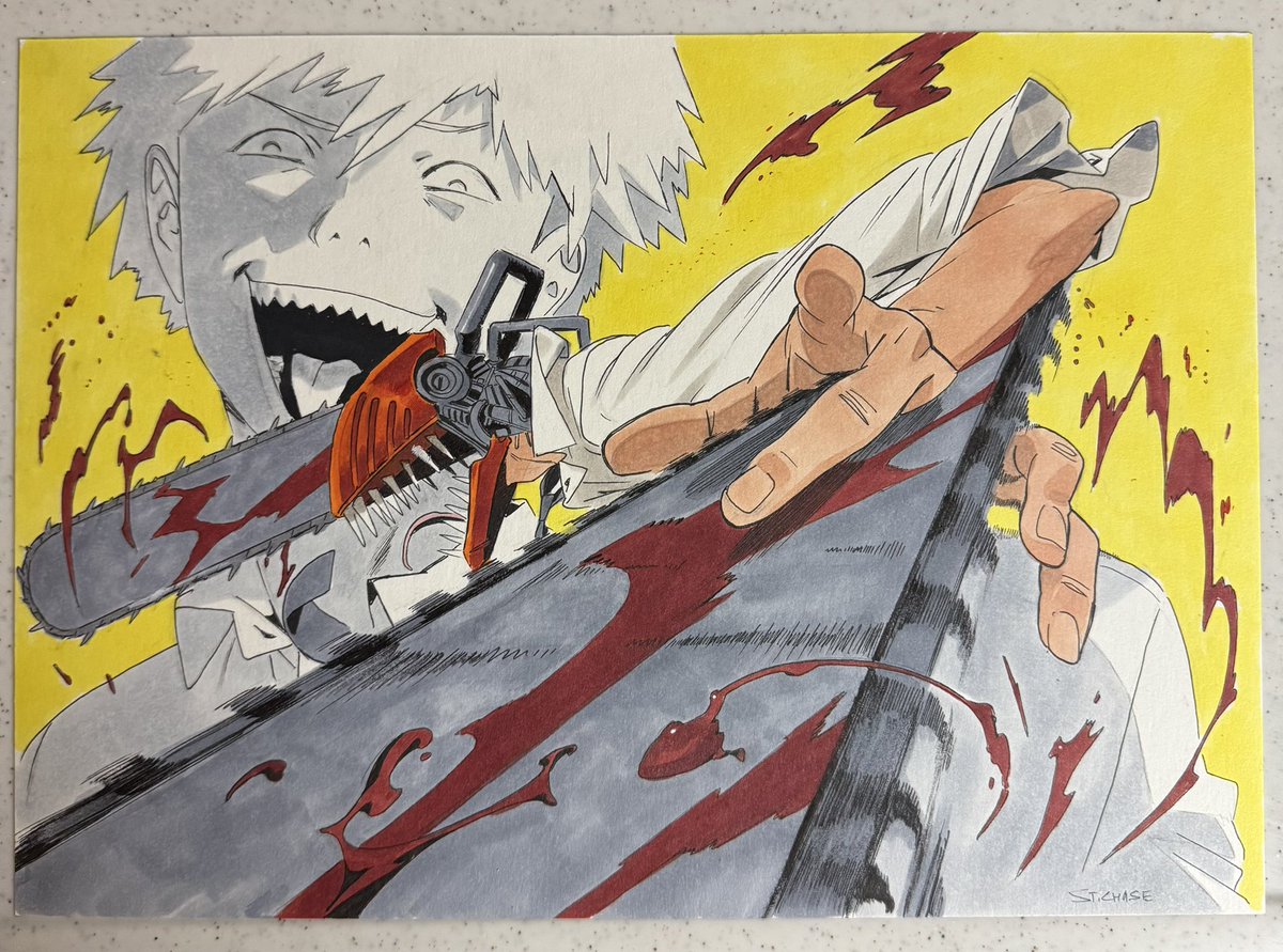 デンジ 「#Denji in #copicmarker while in Ikebukur」|Chase Conleyのイラスト