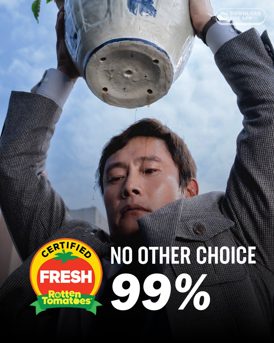 #NoOtherChoice is Certified Fresh at 99% on the Tomatometer, with 136 reviews:
rottentomatoes.com/m/no_other_cho…