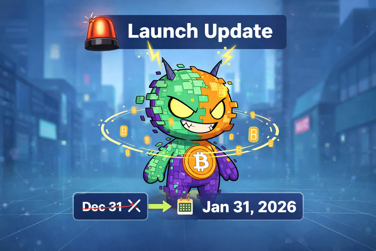 TozBit's tweet photo. 🚨 Launch Update

Dec 31 was our original target, but the website isn’t fully finalized yet. We won’t launch something incomplete.

📍The new official launch date is Jan 31, 2026.

Real projects take time. We appreciate everyone who believes in the process.

#Solana #Pumpfun https://t.co/HuOs1j6OtK