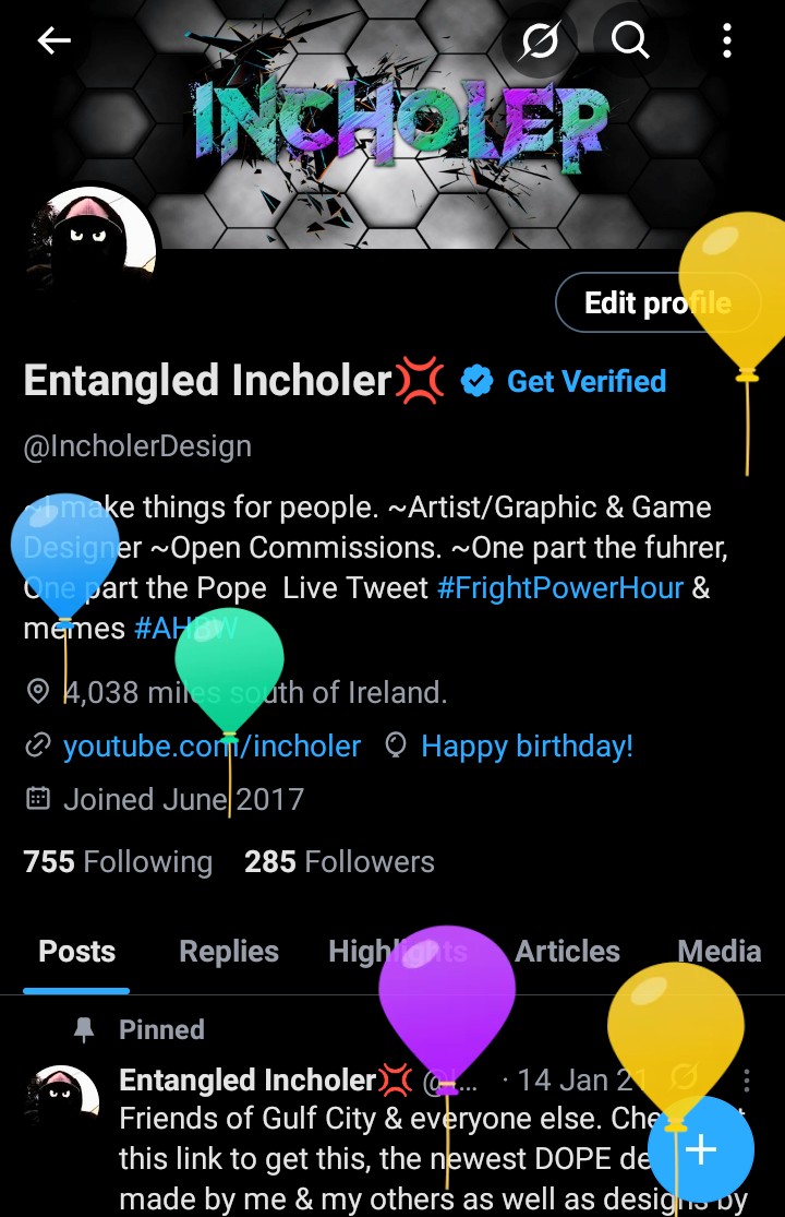 IncholerDesign's tweet image. It be the day of my creation. 
o7.                 🤙🌲🔥💨🥃