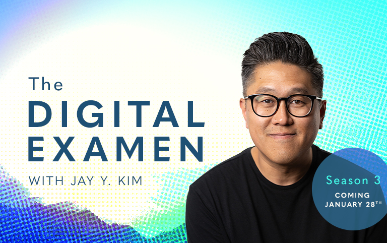 ivpress's tweet image. Kick off 2026 by slowing down.
 
🎙 Coming January 28th: Season 3 of The Digital Examen with @jaykimthinks.
 
Subscribe to the show on your favorite podcast platform or the IVP YouTube channel to never miss an episode!