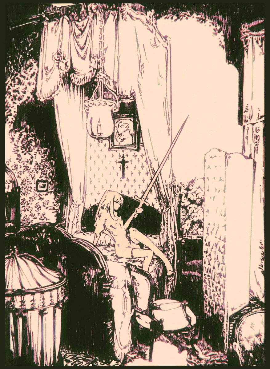 descendinight's tweet image. Icy rivers、Scarlet castle