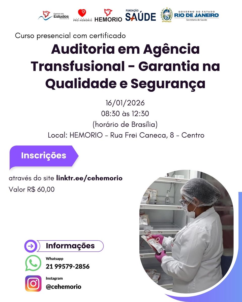 Centro de Estudos HEMORIO tweet media