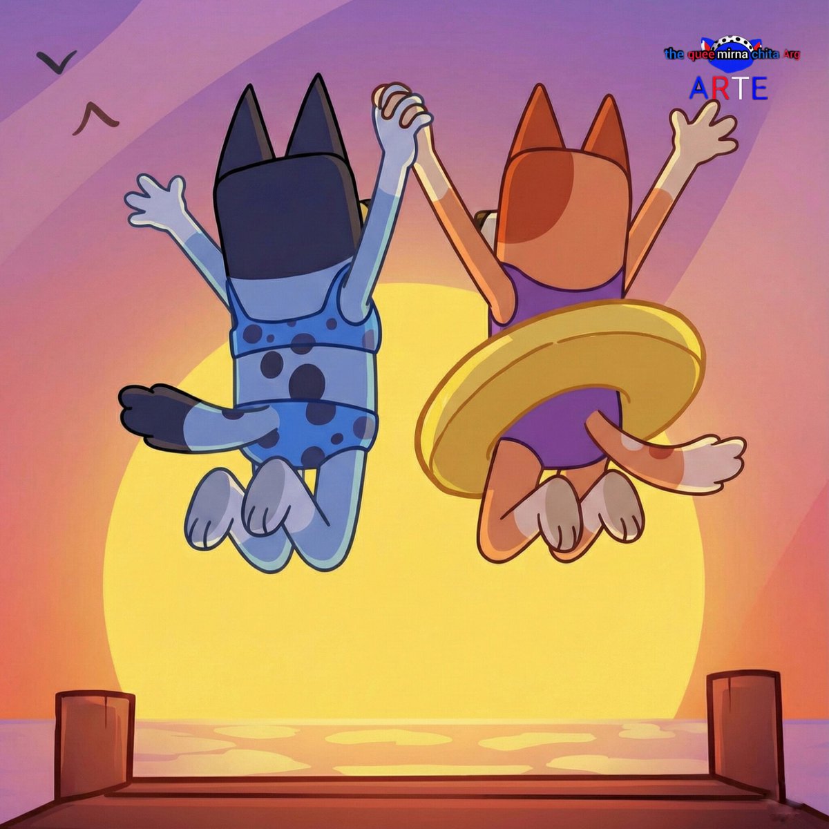 mirnachitaarg's tweet photo. Bluey y bingo saltando en la piscina 💦

Que le parece esta recreación 🩷💖
#Bluey #Bingo #LaPiscina #BlueyEnEspañol #Verano #CosasDivertidas" https://t.co/gdhEKazG9j