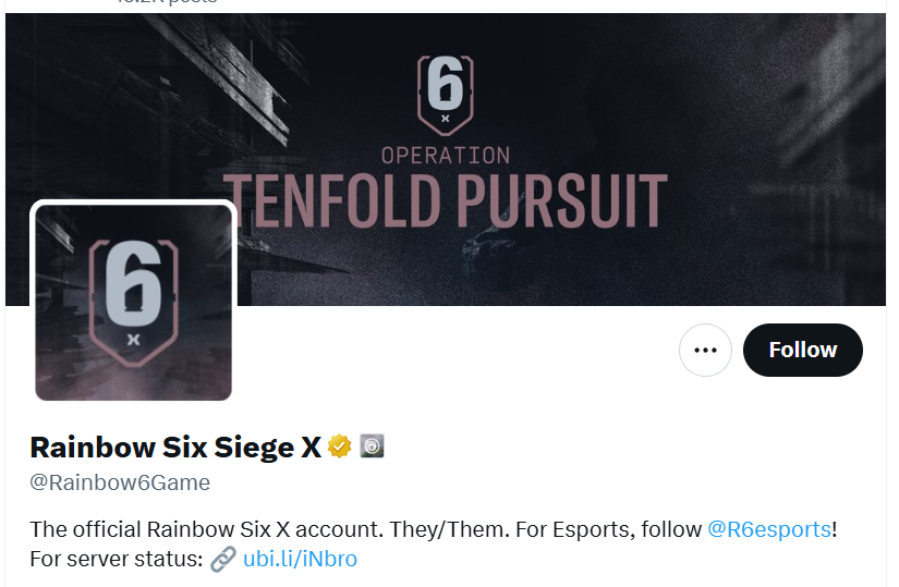 Grummz's tweet photo. Why does the official Rainbow Six Siege X account have pronouns?

It's a collective corporate account. Did the social media manager really need to inject their own personal identity into this? How self centered do you have to be? https://t.co/D4skeJafji