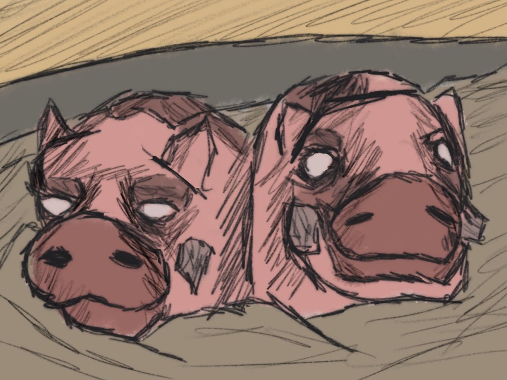 “hey undead” and they are pigs 😭😭😭😭

#DarkSouls