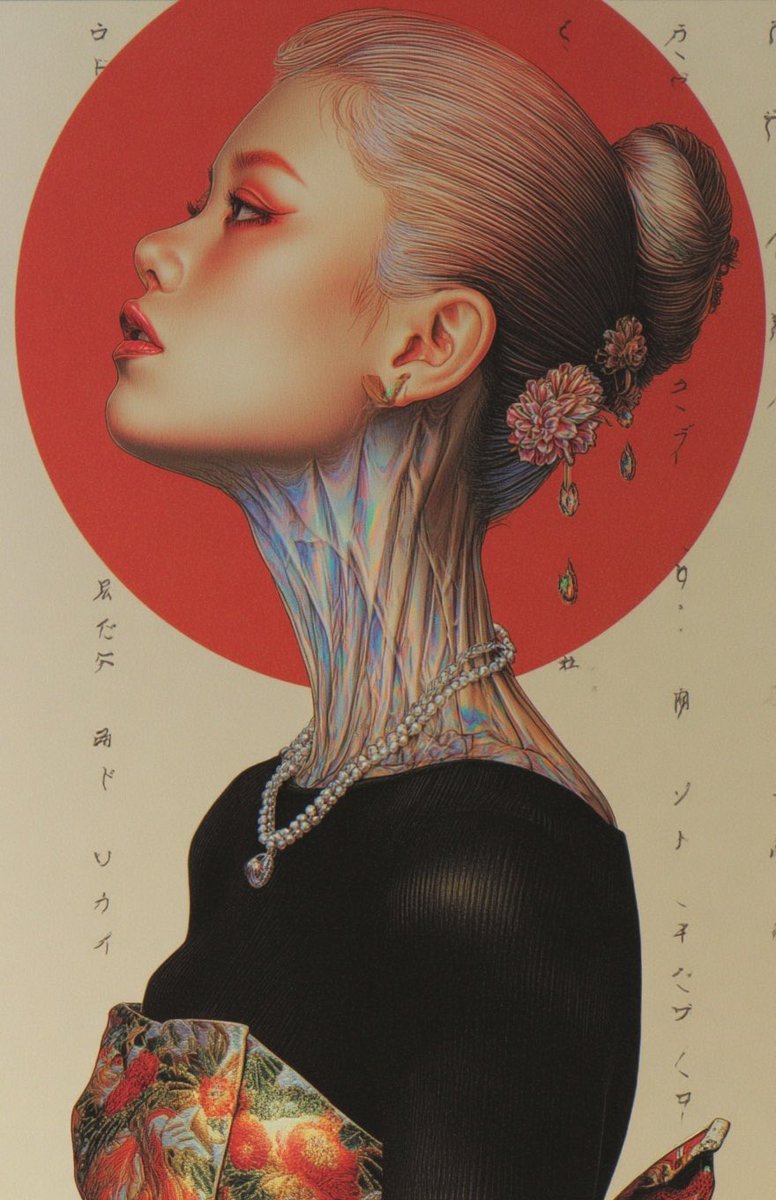 Holographic neck portrait