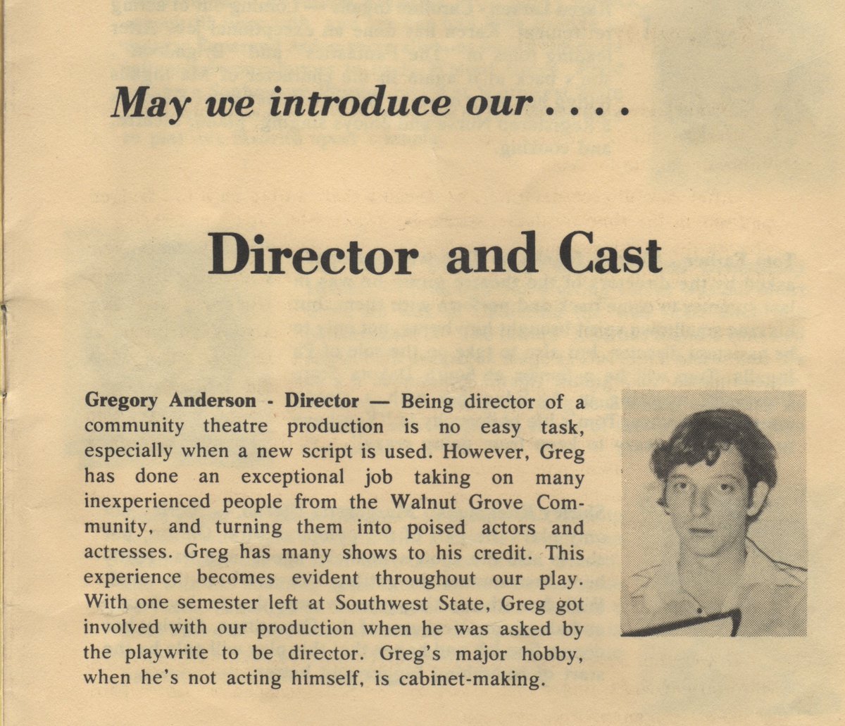 WilderPageant's tweet image. James Merchant wrote Fragments of a Dream in 1977", the play was through the eyes of Caroline with a focus on the people around Laura.  The pageant was held in July 1978 in the Walnut Grove school auditorium. The Walnut Grove community brought forth a cast of actors and actresses