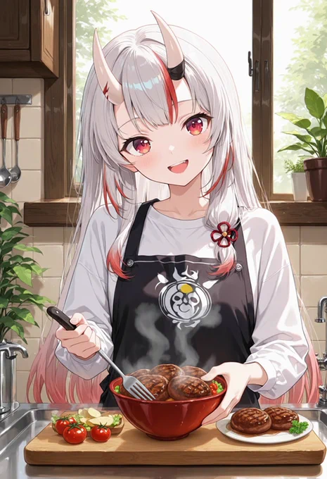 おは余!ハンバーグ丼作った余ー ハンバーグ何個入れる?
