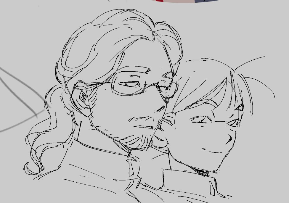 some dnd sketches + one #shinji 