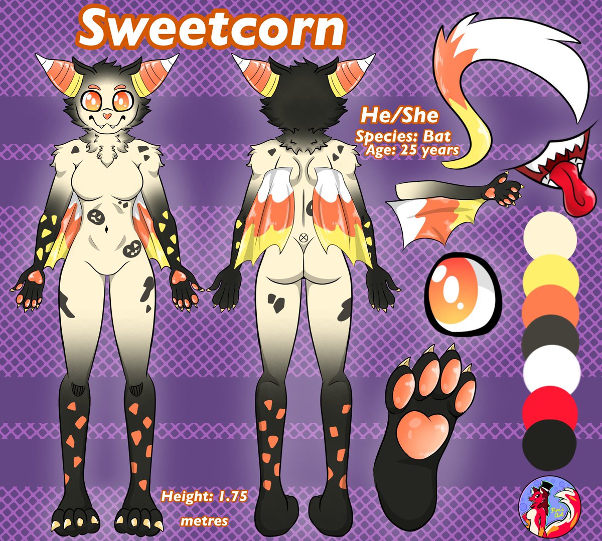 My first referral sheet commission!!

I just loved the character ✨🔥✨