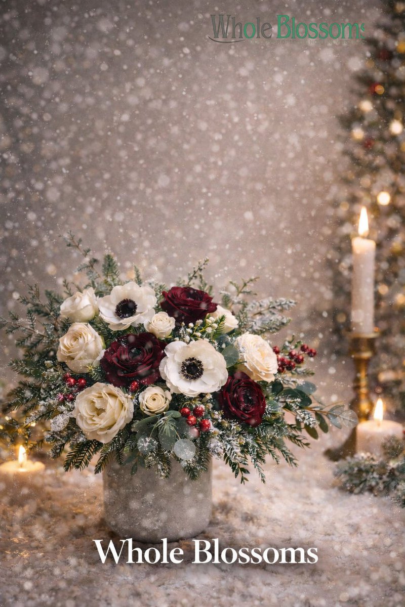 Winter florals are all about rich textures, soft neutrals, and seasonal beauty
Featuring lush evergreens, classic whites, and deep winter tones, these blooms are perfect for holiday décor, events, and winter weddings.
#WinterFlorals #SeasonalFlowers #WinterWedding #WholeBlossoms